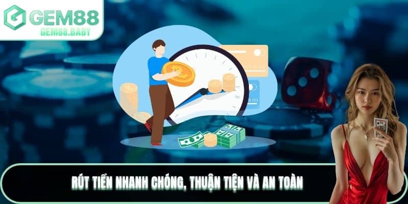 Chọn ngân hàng địa phương tại thu ngân và thực hiện lệnh rút tiền tại nền tảng